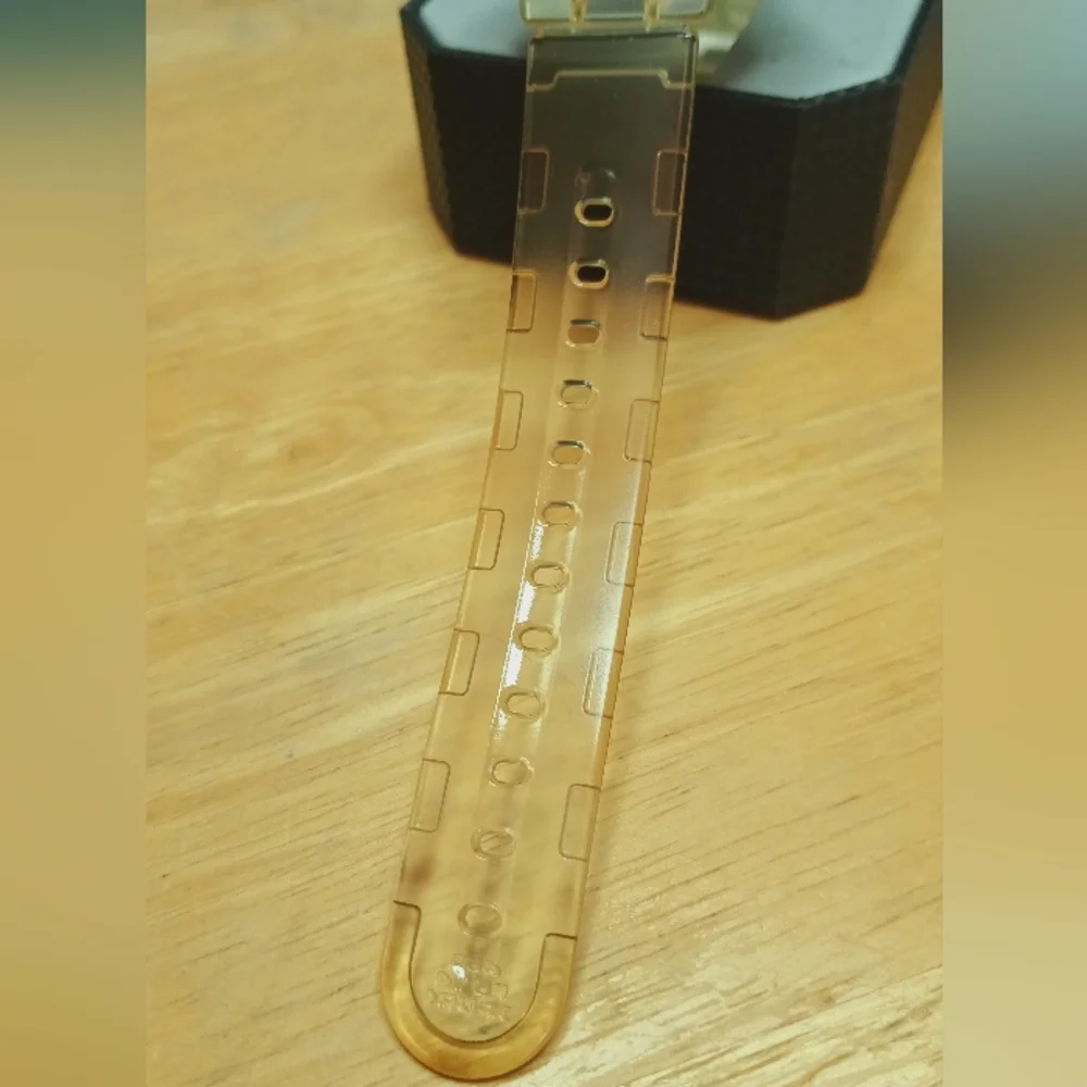 X Casio Baby-G Amber Digital Watch 43mm case with white wire protective cage - Picture 3 of 9